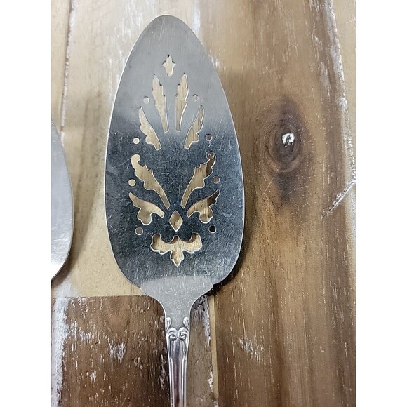 Lot Wm A Rogers Oneida Mansfield Amadeus Deluxe Stainless Serving Cake Pie Slice - Picture 2 of 11